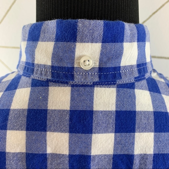 J. Crew Oxford Gingham Cotton Button Down Shirt - Picture 7 of 11